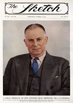 Front cover, portrait of C B Cochran, theatre producer Front cover, portrait of C B Cochran, theatre producer