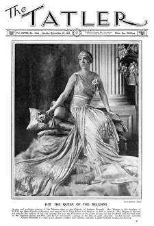 Front cover of The Tatler featuring The Queen of the Belgian Front cover of The Tatler featuring The Queen of the Belgian