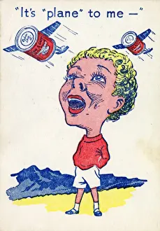 Cow & Gate Snap - Its plane to me Print, circa 1930s