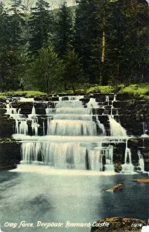 County Durham Landmarks Prints: Crag Force, Deepdale, County Durham