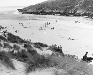 Cornwall Beach Prints: Crantock Sands