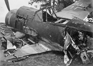 WW2 German Plane Crash Print