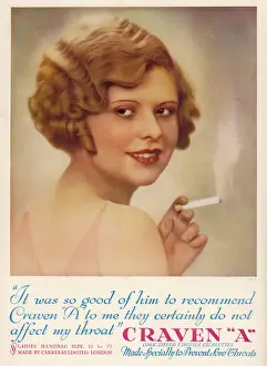 Classic Cigarette Packaging Design Prints: Craven Cigarettes