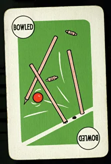 Cricket - Run-It-Out card game - Bowled Cricket - Run-It-Out card game - Bowled