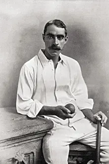 Kent County Prints: Victorian Cricketer Print - Barton