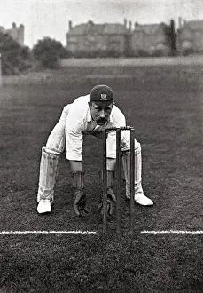 Cricket History Prints: Cricketer, Butt
