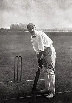 Cricket Player Portrait Prints: Cricketer, Crosfield