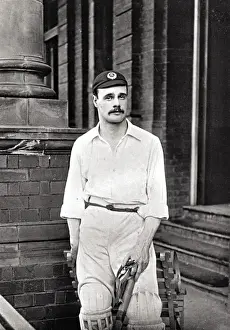 Gilbert Jessop Print - Gloucestershire Cricketer