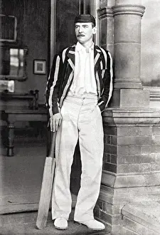 Middlesex County Prints: Middlesex Cricketer Print - A.J. Webbe