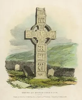 Irish Historical Landmarks Prints: Cross at Monasterboice