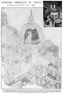 Cross-section of St. Pauls Cathedral Cross-section of St. Pauls Cathedral