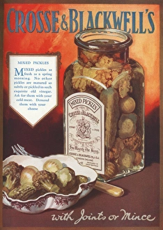 Crosse and Blackwells Mixed Pickles advertisement Crosse and Blackwells Mixed Pickles advertisement