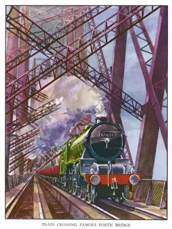 Crossing the Forthbridge