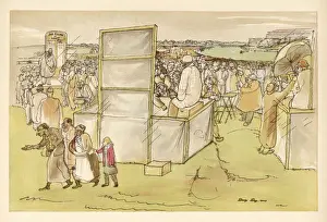 Crowd at the Derby Print