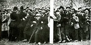 Crowd held back, FA Cup Final, West Ham v Bolton Crowd held back, FA Cup Final, West Ham v Bolton