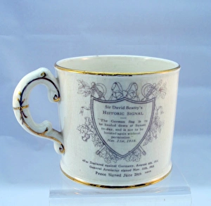 Crown Devon china mug with flags of the Allies Crown Devon china mug with flags of the Allies