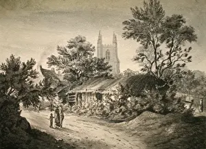 Croydon circa 1840s Lithograph Print