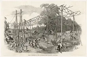 Victorian Engineering Feats Prints: Crystal Palace Construct