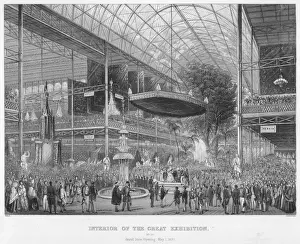 Victorian Era Landmarks Prints: Crystal Palace Opens / Cha