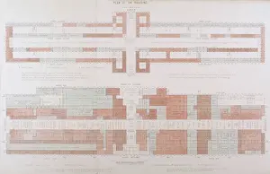 Historical Buildings In Britain Prints: Crystal Palace Plan