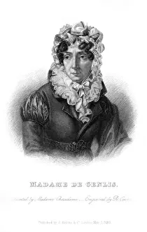 French Writer History Prints: Ctesse De Genlis (Old)