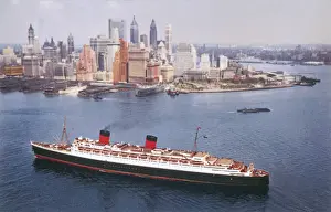 Steam Ship History Prints: Cunard White Star liner