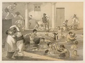 Railway Station Scene Prints: Curry&rice / Bathing Pool