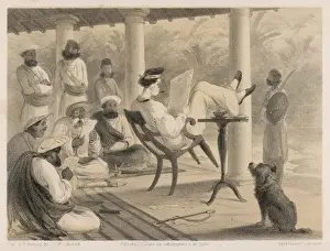 Curry and Rice Print: Veranda Scene