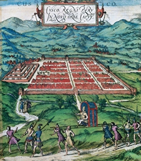 Cusco (Peru). 1576. Civitates Orbis Terrarum Cusco (Peru). 1576. Civitates Orbis Terrarum