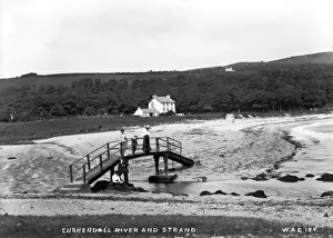 Northern Ireland Beach Prints: Cushendall River and Strand