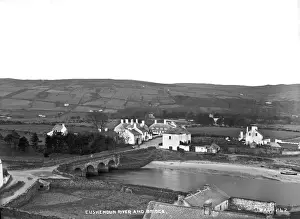 Early 1900s Landscape Photos Prints: Cushendun River and Bridge