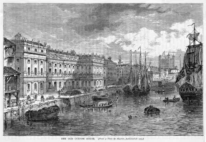 Historical Landmarks In England Prints: The Custom House