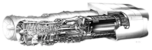 Cutaway drawing of the Rolls Royce/Snecma Olympus 593 engine Cutaway drawing of the Rolls Royce/Snecma Olympus 593 engine