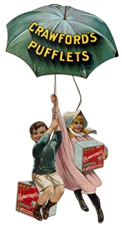 Cutout advertisement, Crawford's Pufflets Cutout advertisement, Crawford's Pufflets