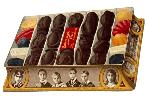 Cutout advertisement for Rowntrees Elect chocolates Cutout advertisement for Rowntrees Elect chocolates
