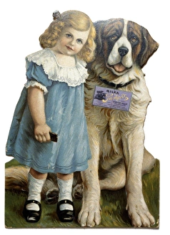 Cutout advertisement for Suchard Milka chocolate Cutout advertisement for Suchard Milka chocolate