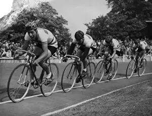 Vintage Bicycle Racing Images Prints: Cycle racing event