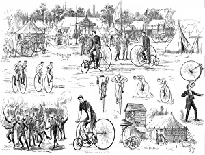 The Cyclists Camp at Alexandra Park, London, 1884 The Cyclists Camp at Alexandra Park, London, 1884