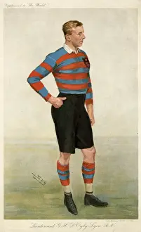 D OYLY LYON Lieutenant G H D Oyly Lyon, RN, footballer Print