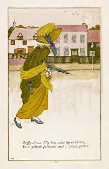 Historical Fashion Illustration Prints: Daffy down Dilly