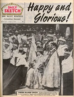 Daily Sketch front cover - 1953 Coronation Daily Sketch front cover - 1953 Coronation