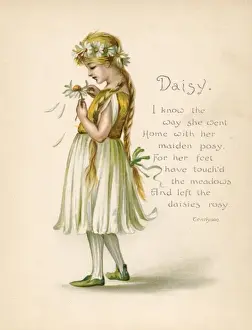 Daisy Print - Language of Flowers Personification