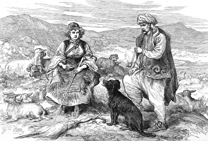 Dalmatian Shepherd and Shepherdess, 1875 Dalmatian Shepherd and Shepherdess, 1875