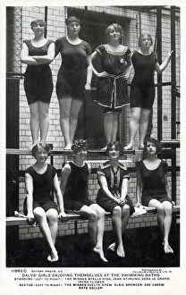 Daly's Girls enjoying themselves at the swimming baths. Standing (left to right) Daly's Girls enjoying themselves at the swimming baths. Standing (left to right)