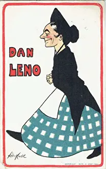Dan Leno Print: A Promotional Postcard circa 1900