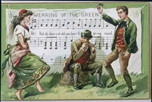 Irish Jig Dance Prints: Two Dance an Irish Jig