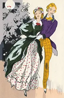 Romantic Couple Dance Prints: Two Dance Le Galop