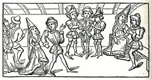 Historical Dance Performances Prints: Dancing in feudal times