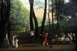 The Dancing Glade at Sorgenfri, North of Copenhagen, 1800, b The Dancing Glade at Sorgenfri, North of Copenhagen, 1800, b