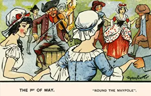 Maypole Dance Print circa 1904